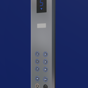 پنل داخل کابین سهند 1متری، با کلید APB4 (ای جی گرد) و نمراتور معمولی آبی