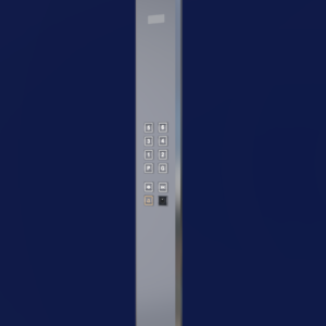 پنل داخل کابین سهند 2متری، با کلید APB5 (کلید مربع) و نمراتور معمولی