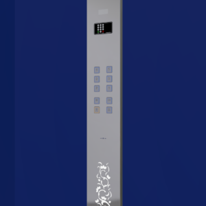 پنل داخل کابین 2 متری زاگرس مهتابی خور با کلید APB7(هانتر مربع) و نمراتور ال سی دی