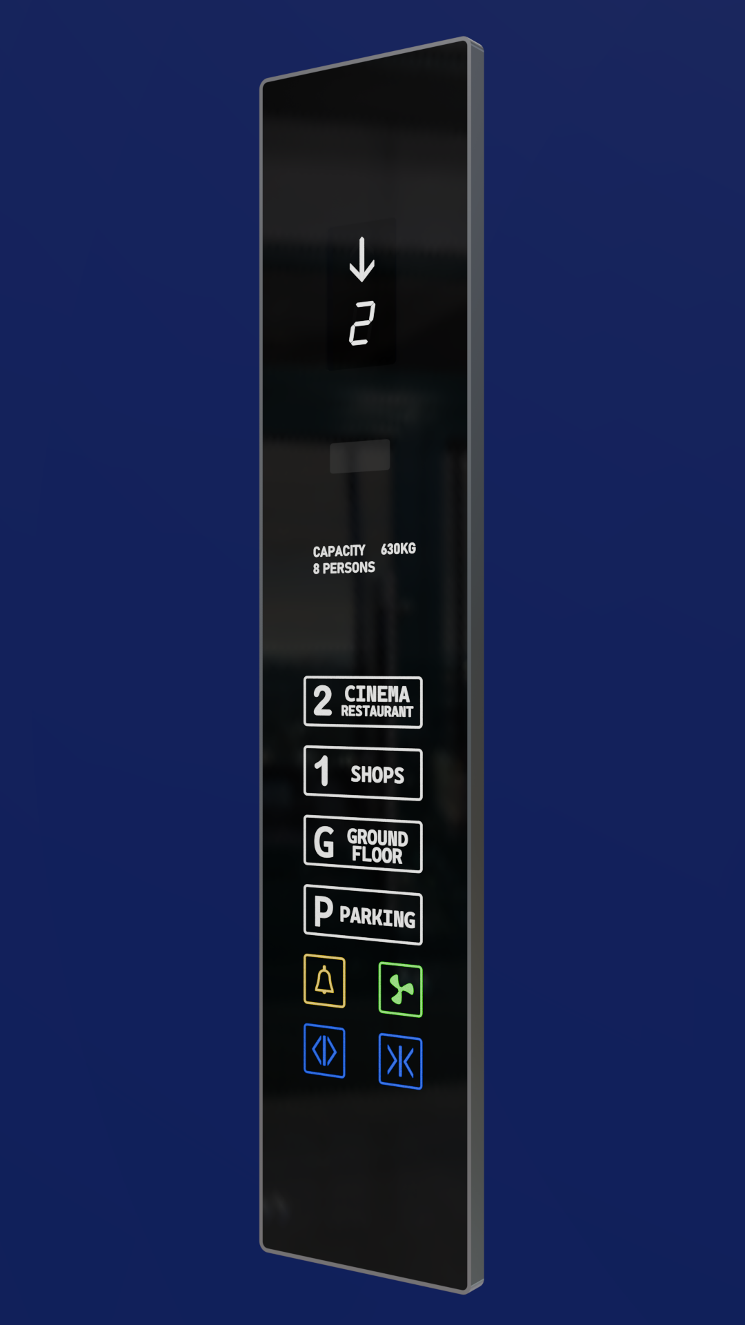 FULL GLASS 120 SIDE دماوند 120 سانتیمتری لمسی - Image 1