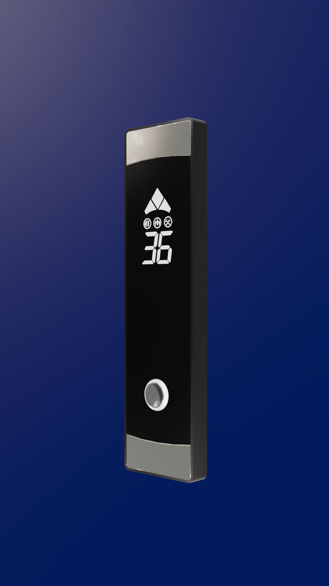 Side otis key LED display - Copy شستی طبقه اورامان، لوکس اقتصادی با کلید اتیسی و نمایشگر LED