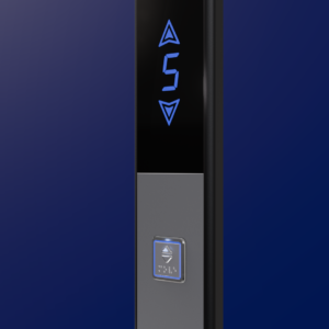 مدل بیستون، شستی طبقه، نمراتور معمولی و کلید مربع با ال ای دی آبی