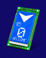 نمایشگر آسانسور LCD لاتیس با بک گراند آبی