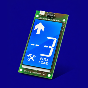 نمراتور LCD لاتیس بیرون کابین با بک گراند آبی