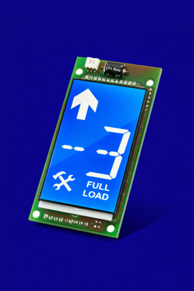 نمراتور LCD لاتیس بیرون کابین با بک گراند آبی